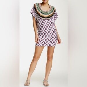Trina Turk Kon Tiki Cover Up Tunic Dress - Size XS